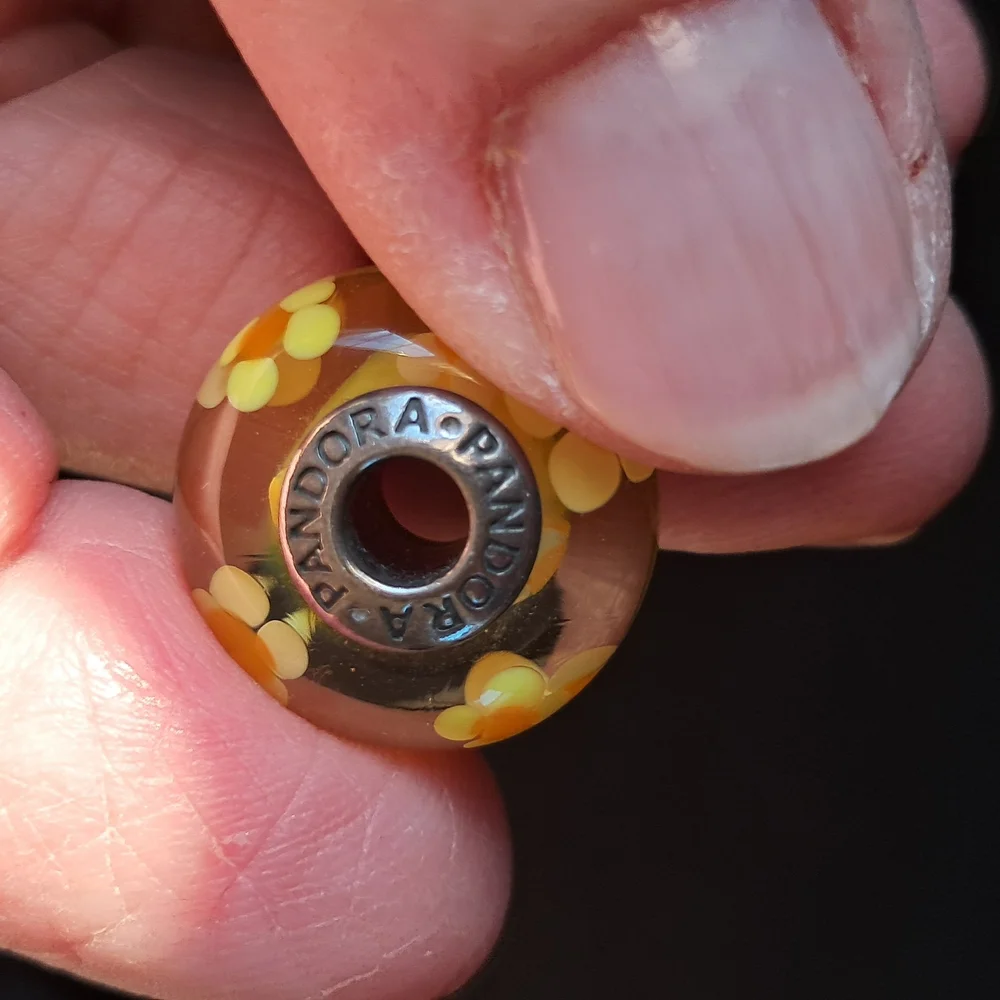 Pandora Yellow Floral Charm - Picture 3 of 5